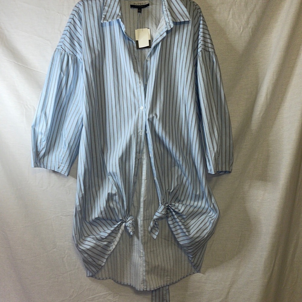 Eloquii stripped lateen sleeves NWT 18w